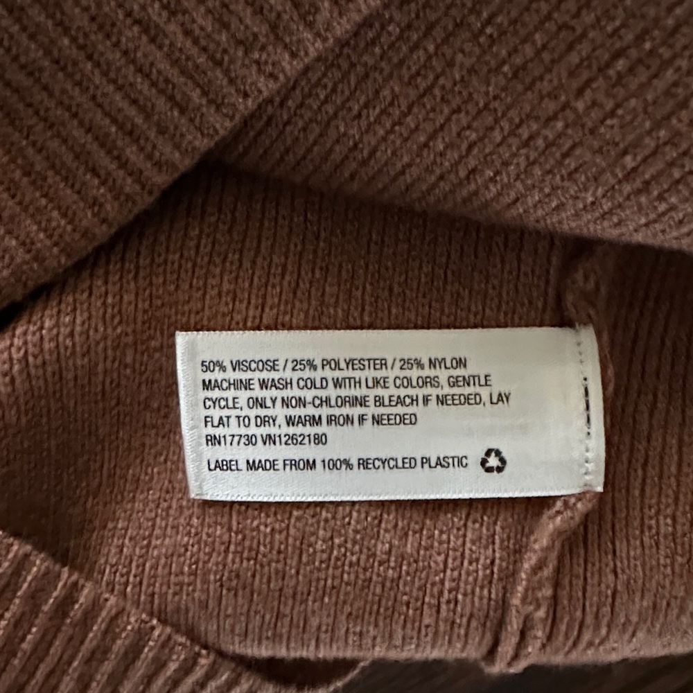 a new day Brown Sweater Dress V Neck - Picture 4 of 7